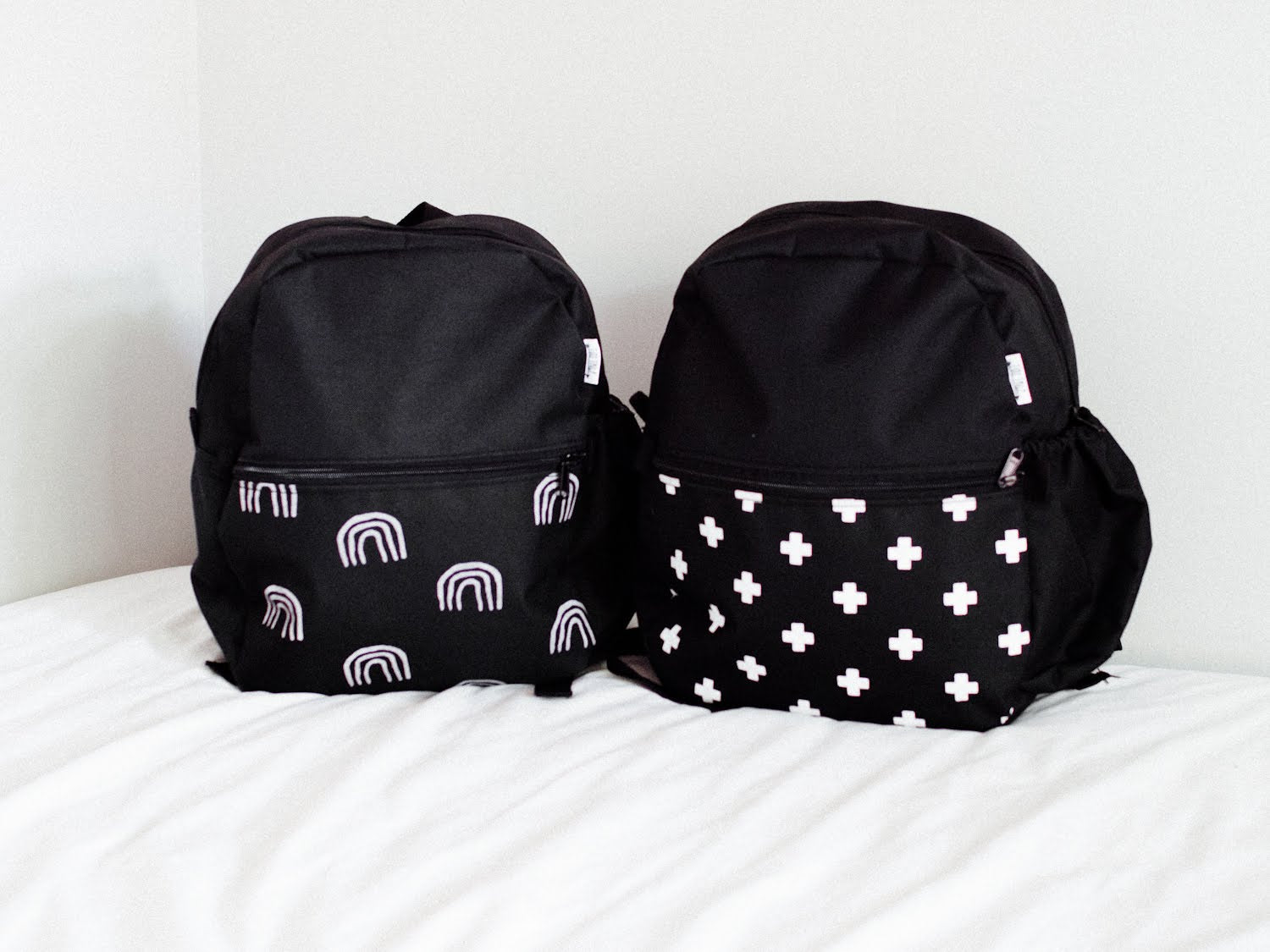 Printed backpack-